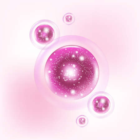 Collagen Serum Skin Care Cosmeticのイラスト素材