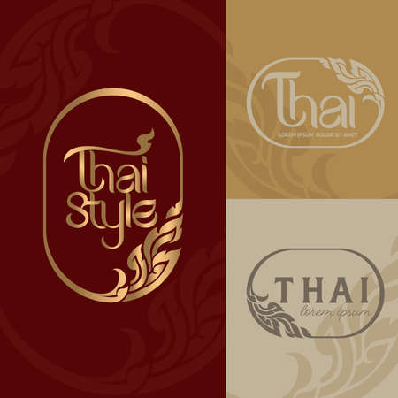 Thai art traditional concept design backgroundのイラスト素材