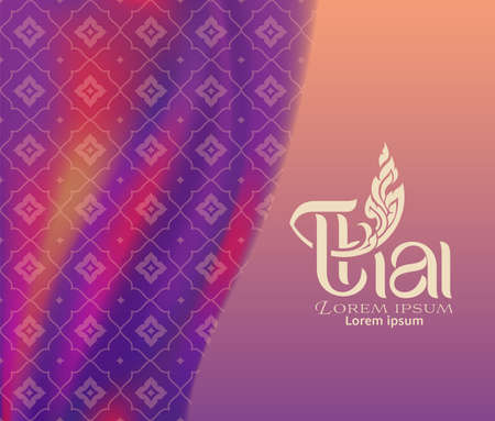 Thai art traditional concept designのイラスト素材