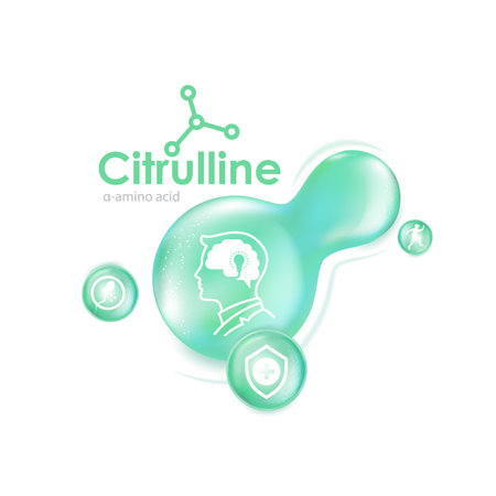 citrulline  Health care and Medical Concept Design.のイラスト素材