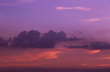 The colors of the sky and clouds after sunset,Colorful of sky and cloudy in twilightの写真素材