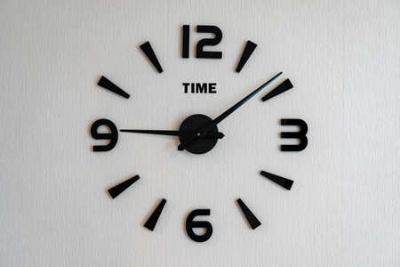 modern clock on an entire wall in the house