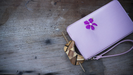 Bag pinkの写真素材