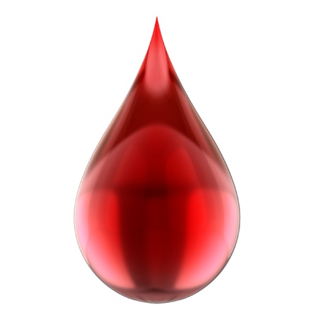 blood drop isolated の写真素材