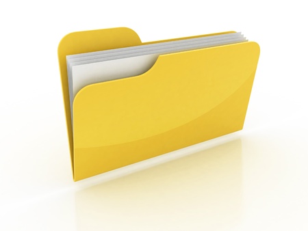 3d folder icon の写真素材