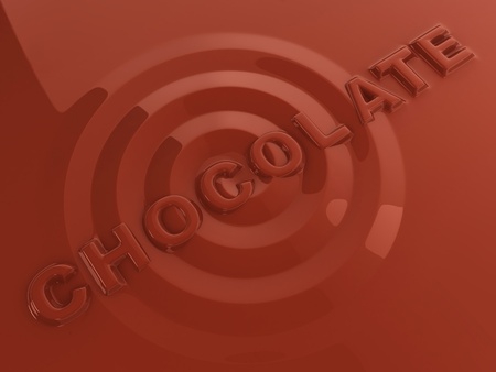 hot liquid chocolate letters abstract 3d backgroundの写真素材