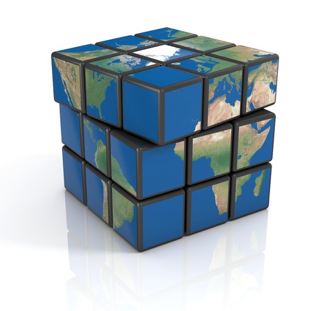 global politics, globalization, 3d concept 