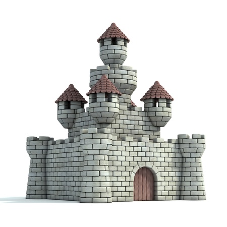 castle 3d illustrationの写真素材
