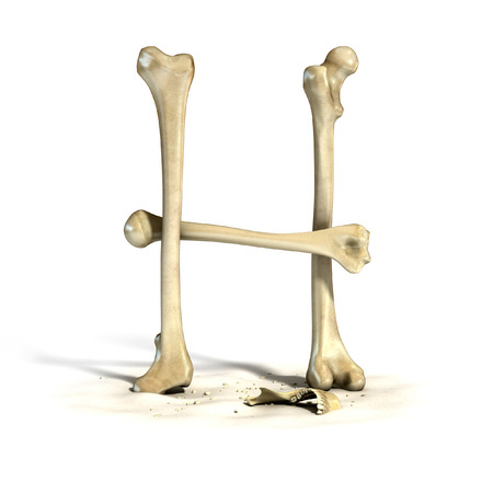 bones font letter H