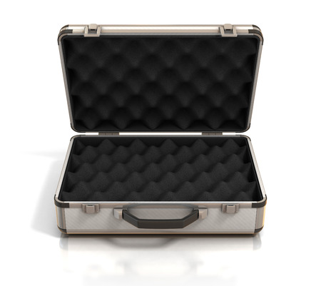 open case with egg crate foamの写真素材