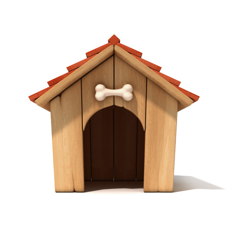 dog house 3d illustrationの写真素材