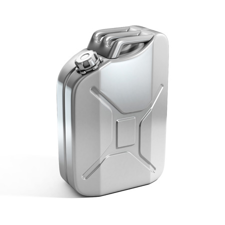 aluminum jerrycan 3d illustrationの写真素材