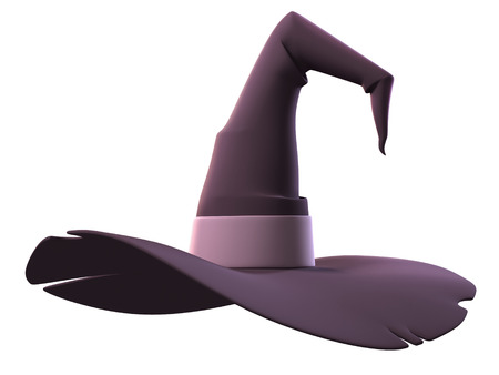 witch hat 3d illustrationの写真素材