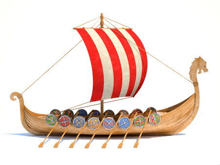 Viking shipの写真素材