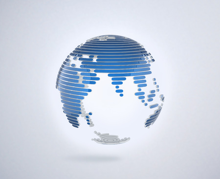 abstract 3d globeの写真素材