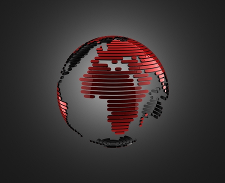 abstract 3d globeの写真素材