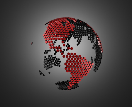 abstract 3d globeの写真素材