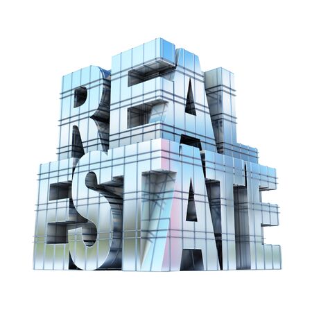 Real estate icon 3d renderingの写真素材