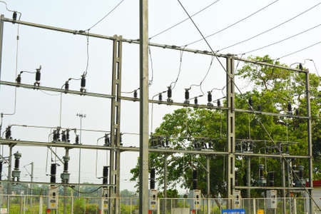 High voltage electric pole, High voltage electric pole, High voltage electric pole