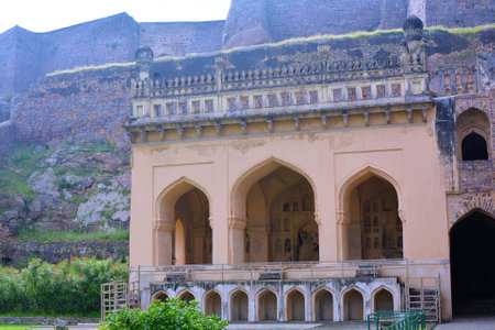 View of Amber Fort in Jaipur, Rajasthan, India. Amber Fort is a UNESCO World Heritage Site.の写真素材