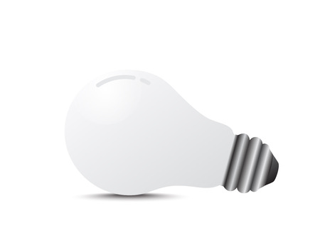 Lamp icon is light on isolate white background. Vector and Illustrator.のイラスト素材