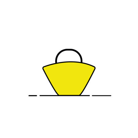 Bag sign .Color vector illustrationのイラスト素材