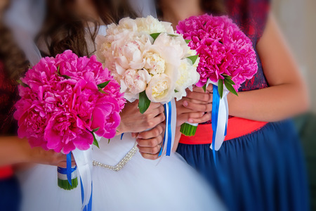 Trio of Bridesmaid Backgroundの写真素材