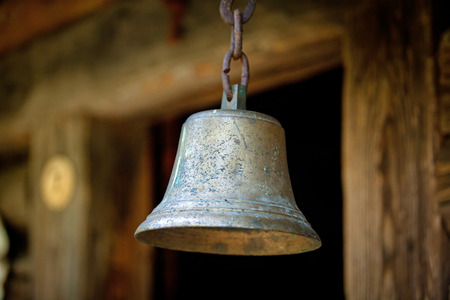 Old bell in museum, backgroundの写真素材
