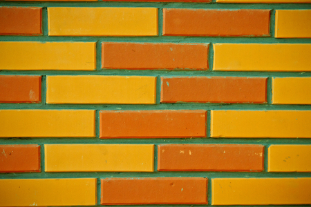 background section of brick wall close-upの写真素材