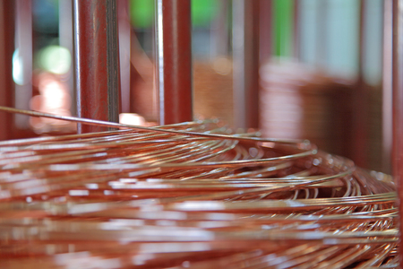 copper wireの写真素材
