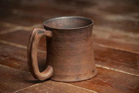 Traditional handcrafted mug - perfect for tea, coffee or beerの写真素材