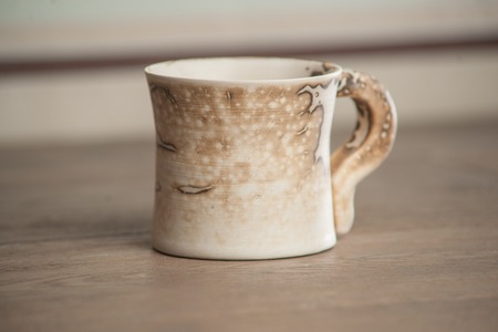 Traditional handcrafted mug - perfect for tea, coffee or beerの写真素材