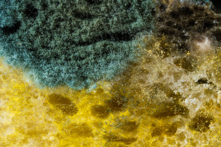 Mold. Nice mold. Mold spores, macro. Mold light, yellow, transparent