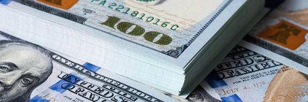 detailed portrait of Benjamin Franklins face on the one hundred-dollar bill in sharp focus.