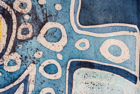 Abstraction, hot batik, background texture, handmade on silk, surrealism art