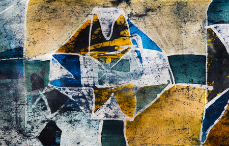 Abstraction, hot batik background texture, handmade on silk, abstract surrealism artの写真素材
