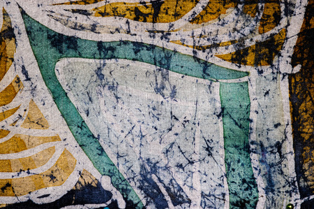 Geometry, hot batik background texture, handmade on silk, abstract surrealism art