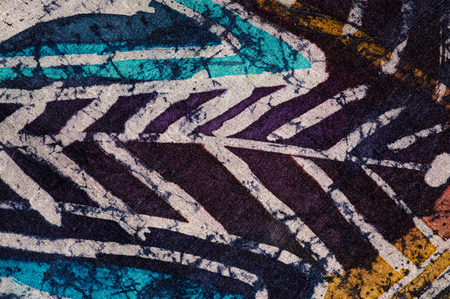Abstraction hot batik, background texture, handmade on silk, abstract surrealism artの写真素材