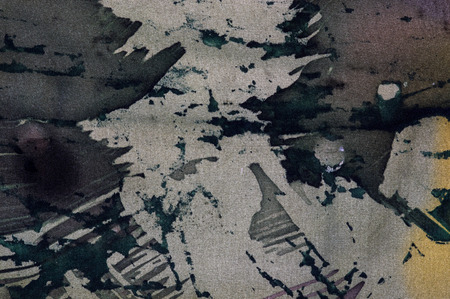 Abstraction hot batik, background texture, handmade on silk, abstract surrealism art