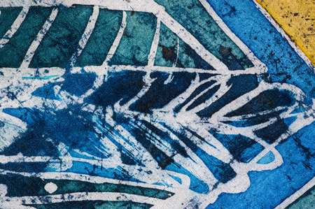 Abstraction, hot batik, background texture, handmade on silk, abstract surrealism artの写真素材