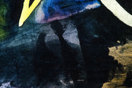 Abstraction, hot batik, background texture, handmade on cloth, abstract surrealism artの写真素材