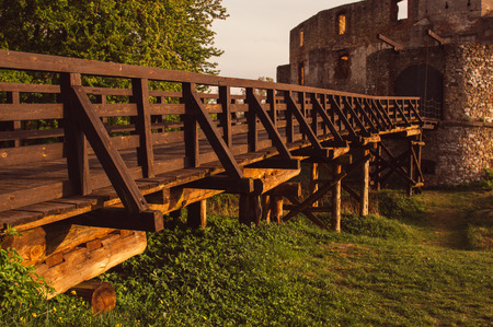 View to Castle of Bishops in Siewierz, Polandのeditorial素材