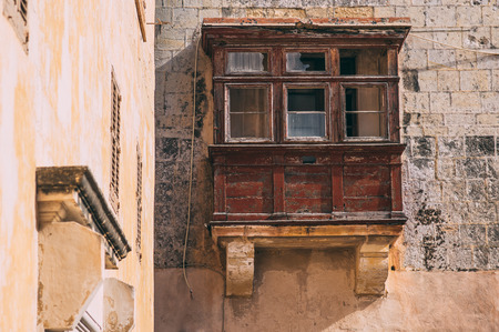 Street view in Mdina, Maltaの写真素材