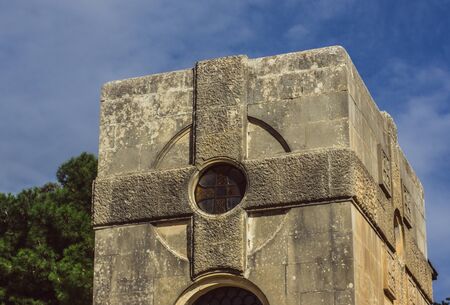 View to crypt on Addolorata cemetery, Maltaの写真素材