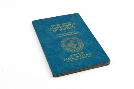 the U.S. gave a provisional document refugee, immigration serviceの写真素材