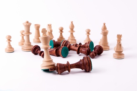 defeated the king of chess, defeatの写真素材