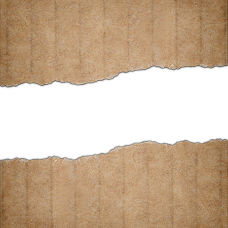 Background made of torn cardboard paper and white text spaceの写真素材