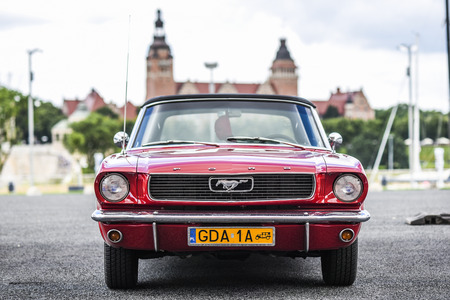 Szczecin, Poland, July 17, 2017: Ford Mustang 289, front view.のeditorial素材