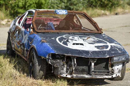 Post apocalyptic car.の写真素材