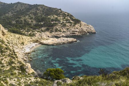 Spain's rocky coast on the Mediterranean.の写真素材